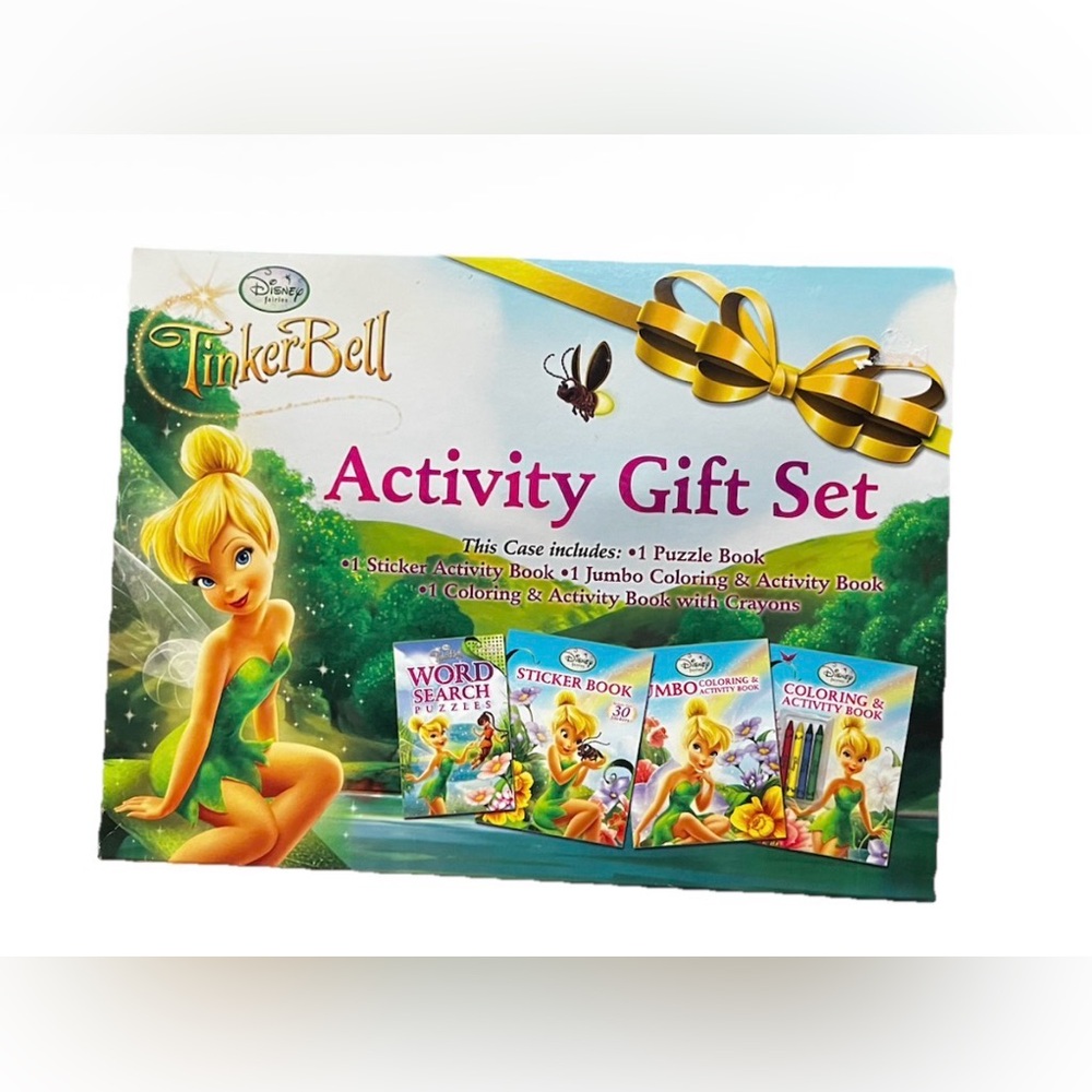 Disney Fairies Tinker Bell Activity Gift Set Puzzle Sticker Coloring Kit NEW